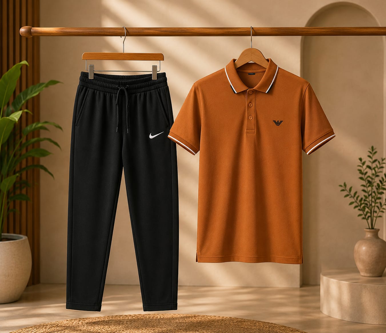 Premium Baggy Trouser &amp; Polo Shirt Set