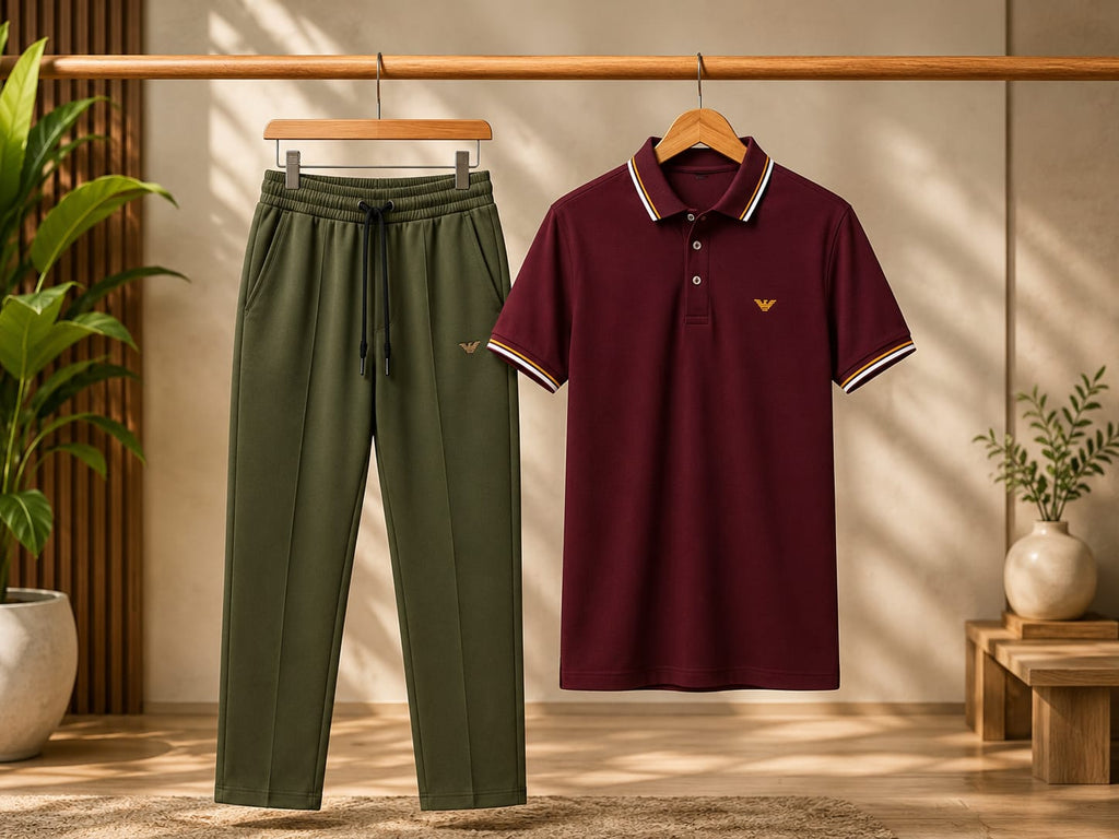 Premium Baggy Trouser &amp; Polo Shirt Set