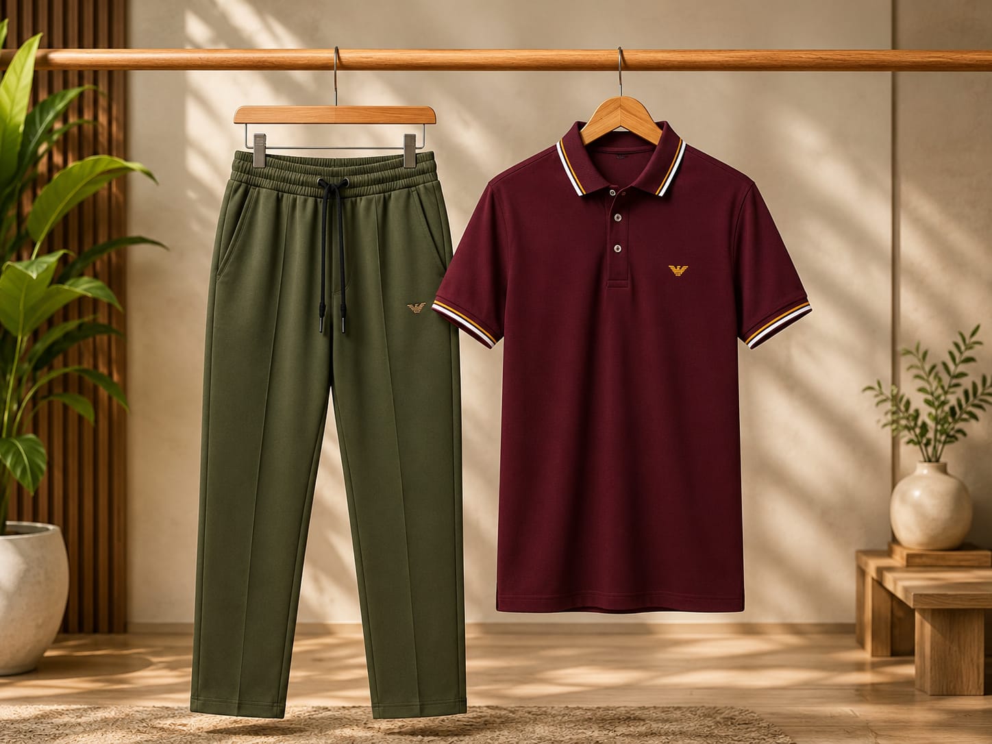 Premium Baggy Trouser &amp; Polo Shirt Set