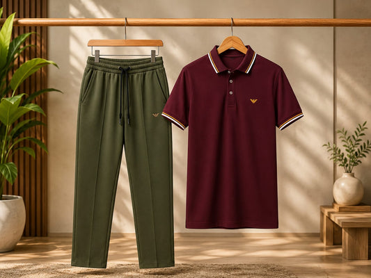 Premium Baggy Trouser &amp; Polo Shirt Set