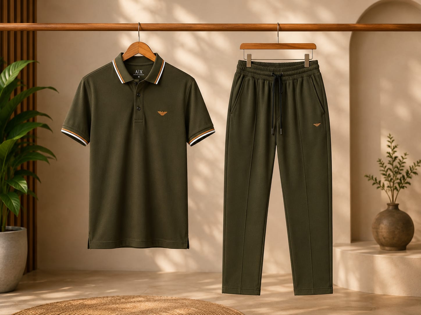 SUMMER COTTON SET BROWN