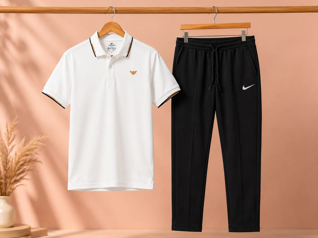 Premium Baggy Trouser &amp; Polo Shirt Set