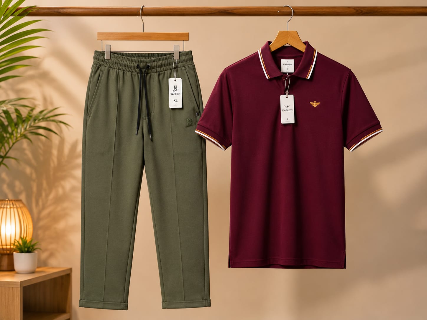 Premium Baggy Trouser &amp; Polo Shirt Set