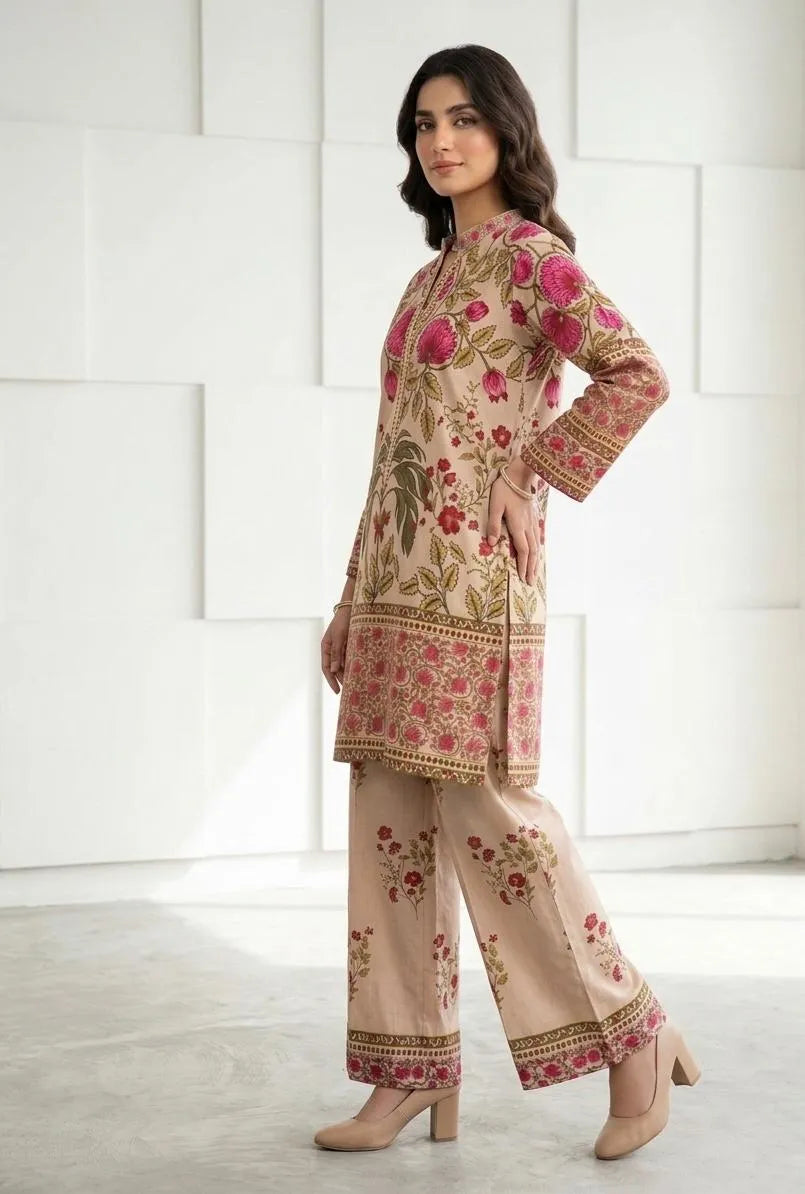 2 Peice Arabic Loan kurta pajama  set for girl women