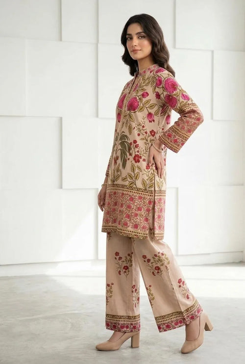 2 Peice Arabic Loan kurta pajama  set for girl women