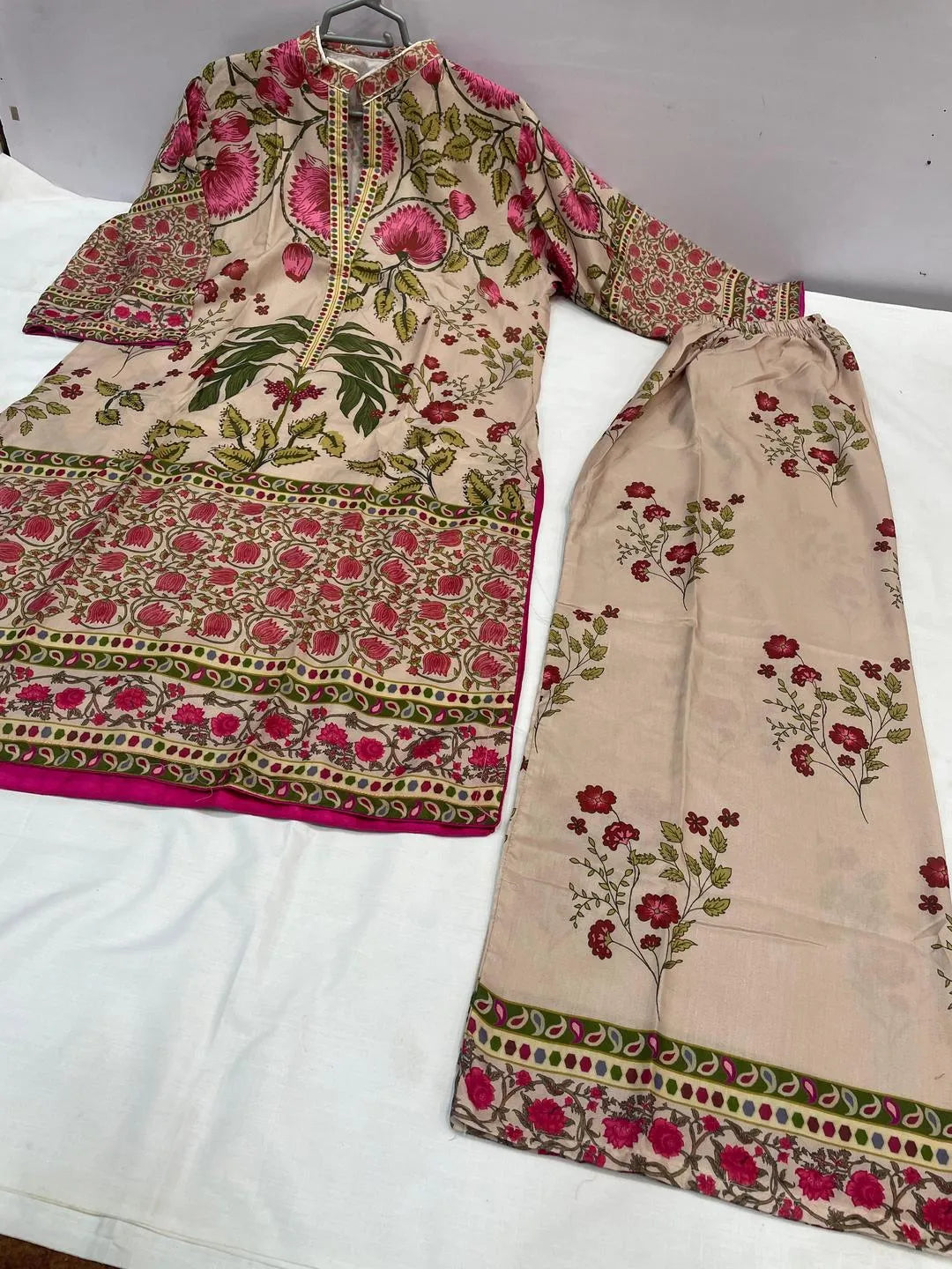 2 Peice Arabic Loan kurta pajama  set for girl women